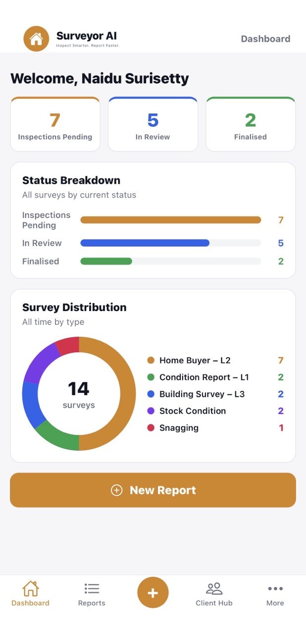 Surveyor AI dashboard